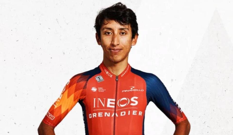 Egan Bernal. Imagen tomada de la página oficial www.ineosgrenadiers.com