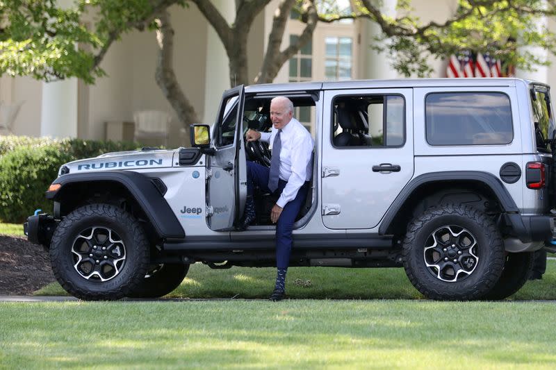 FILE PHOTO: U.S. President Biden hosts an event for clean cars and trucks at the White House in Washington