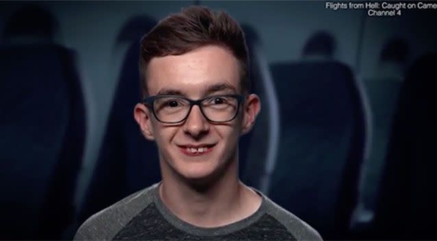 Lewis Nickell was diagnosed with Tourette's syndrome at 16. Source: Channel 4