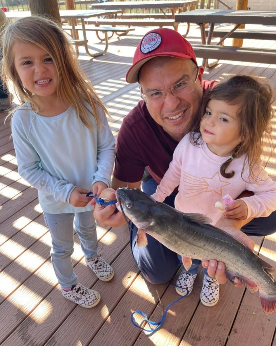 Young anglers caught plenty of channel catfish like this one during San Joaquin County Parks and Recreation’s Catfish Derby at Oak Grove Park in Stockton.