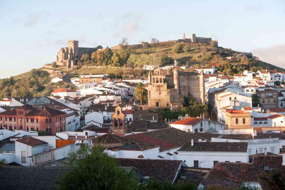<p>Geography Photos/Universal Images Group/Getty Images</p> The town of Aracena, in the heart of Spanish acorn country.