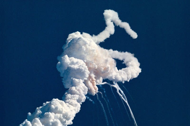 On January 28, 1986, the Space Shuttle Challenger exploded 72 seconds after launch from Cape Canaveral, killing all seven crew members, including civilian teacher Christa McAuliffe. File Photo courtesy of NASA