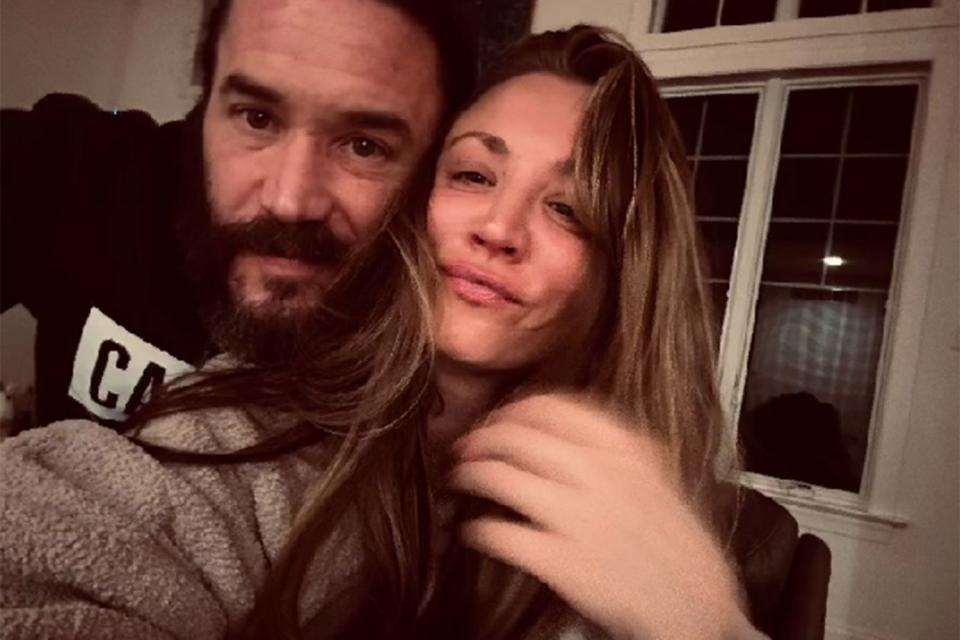 <p>Kaley Cuoco/Instagram</p> Tom Pelphrey and Kaley Cuoco