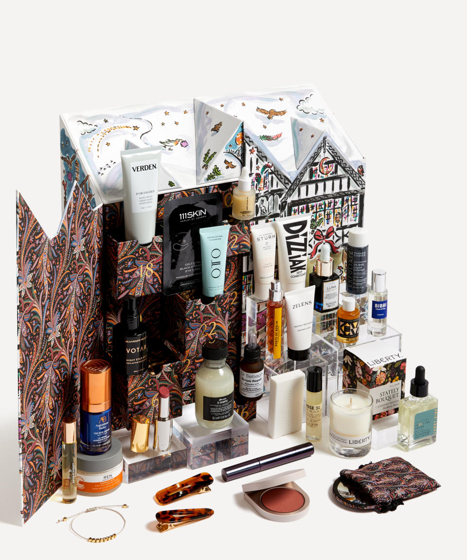 The calendar is packed with 20 full size products. (Liberty)