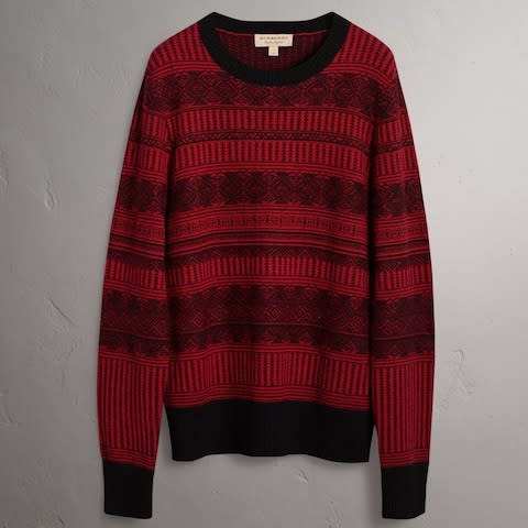 Burberry Fair Isle cashmere sweater