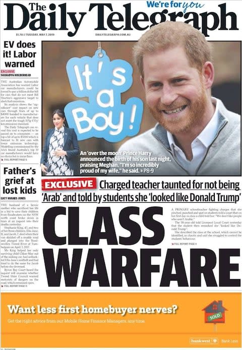 The Daily Telegraph in Australia - Credit: The Daily Telegraph Australia