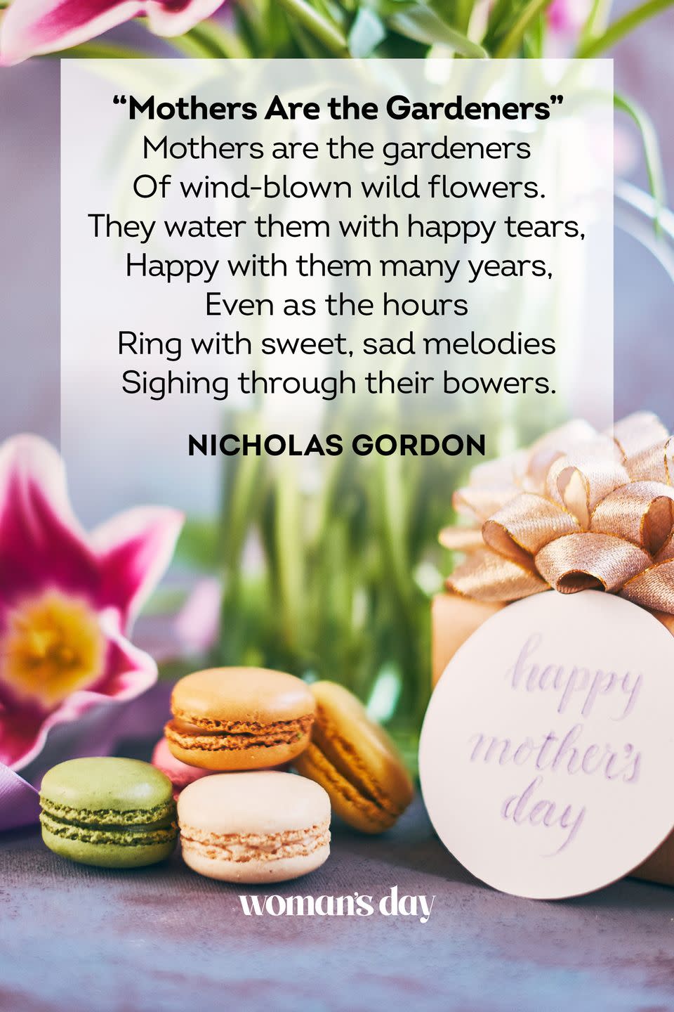 mothers day poems nicholas gordon