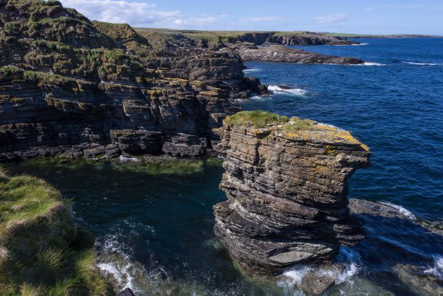 A sea stack at Odin Bay on Stronsay (Raymond Besant/PA)