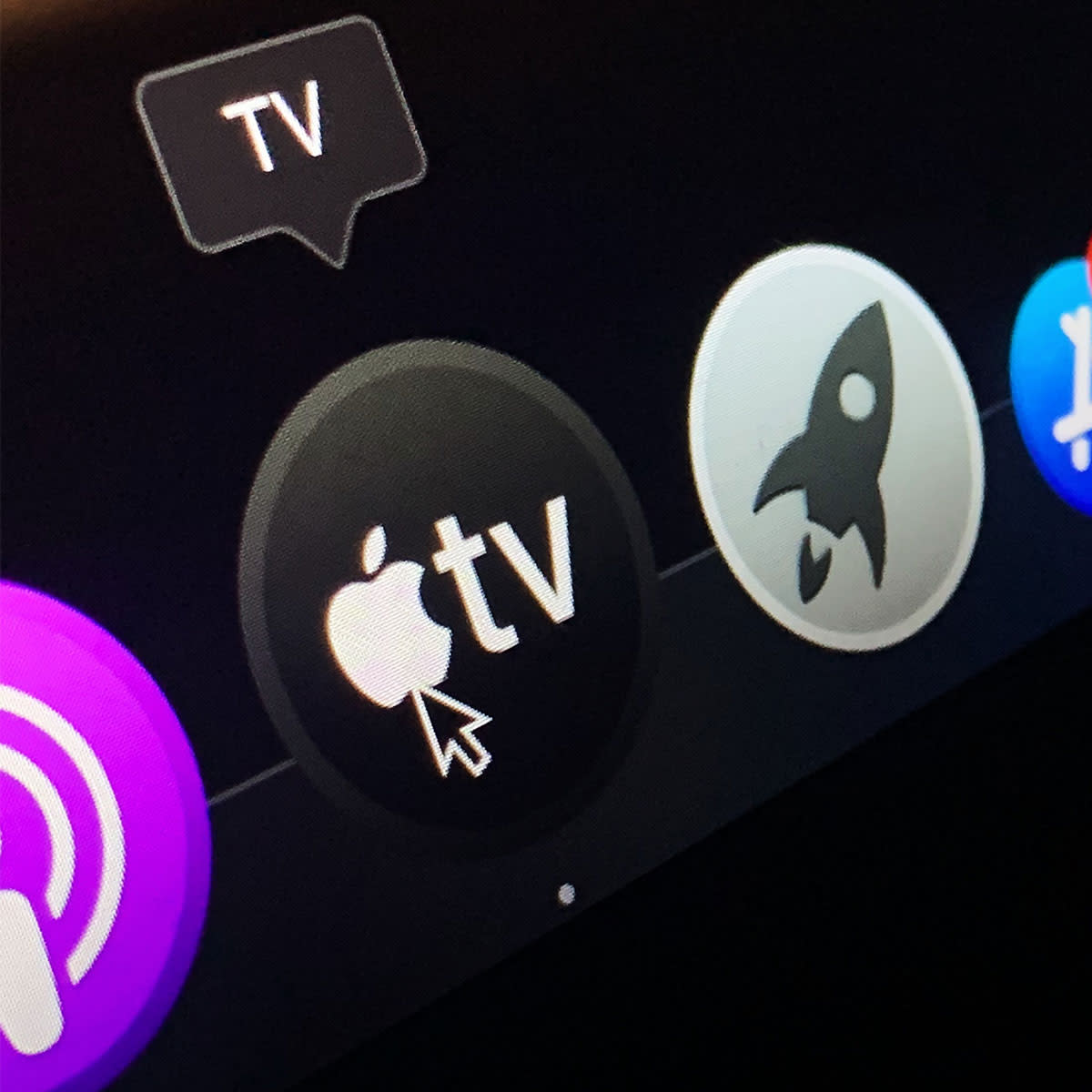 Apple TV app icon on Mac