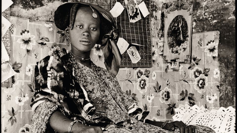 A portrait of Mrs. Fatou Thioune, the wife of photographer Macky Kane, c.1939-1941, taken in St. Louis, Senegal. - Courtesy Estate of Macky Kane