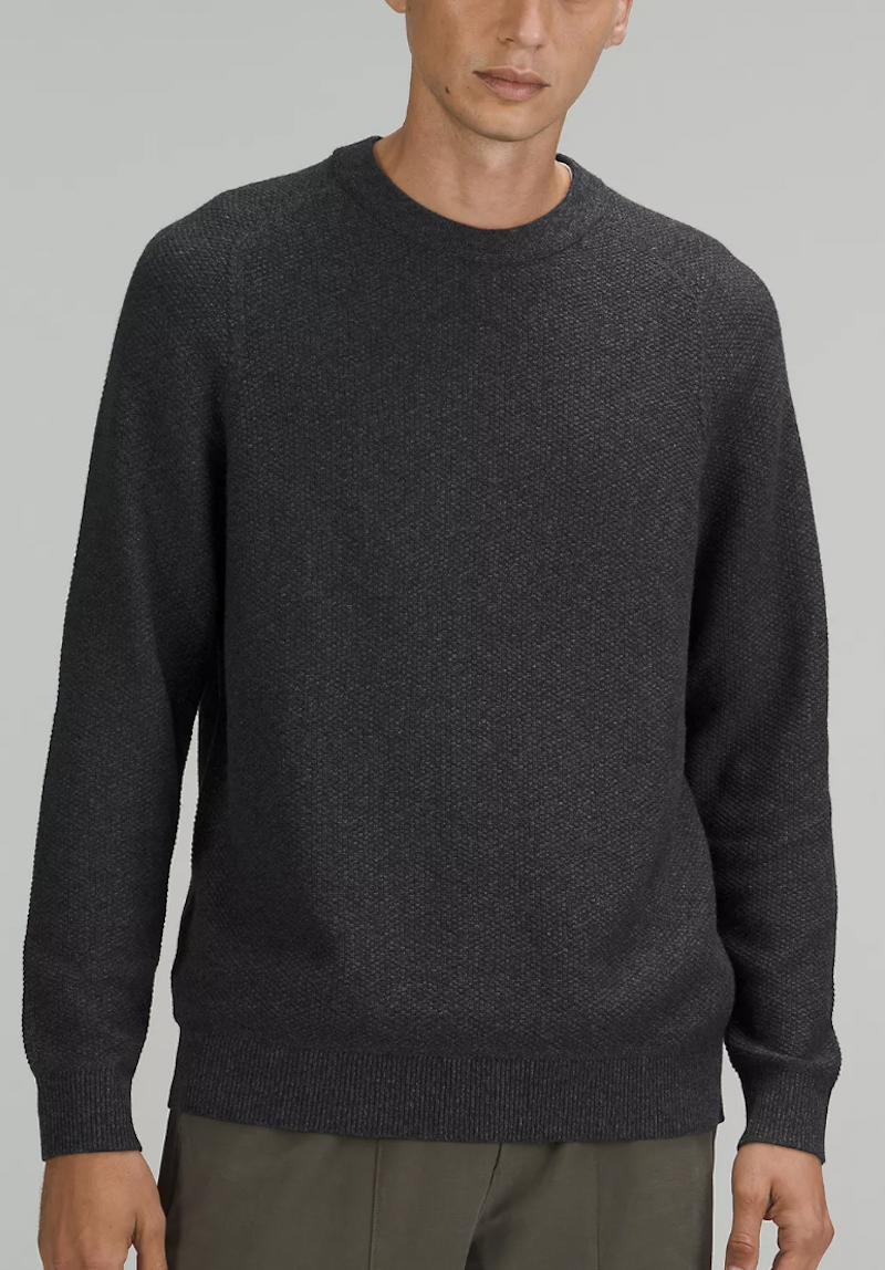 <p><a href="https://go.redirectingat.com?id=74968X1596630&url=https%3A%2F%2Fshop.lululemon.com%2Fp%2Fmens-sweaters%2FTextured-Knit-Crewneck-Sweater%2F_%2Fprod11130226%3Fcolor%3D1966&sref=https%3A%2F%2Fwww.esquire.com%2Fstyle%2Fmens-fashion%2Fg13989996%2Fcheap-sweaters-for-men%2F" rel="nofollow noopener" target="_blank" data-ylk="slk:Shop Now;elm:context_link;itc:0;sec:content-canvas" class="link ">Shop Now</a></p><p>Textured Knit Crewneck Sweater</p><p>lululemon.com</p><p>$128.00</p>