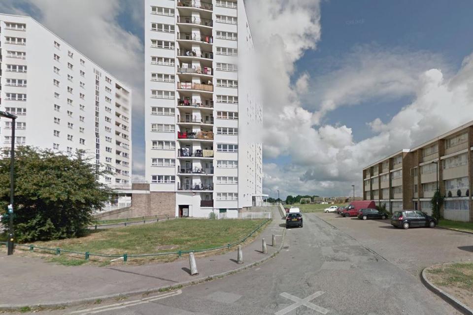 Murder scene: Exeter Road, Enfield, where a man was stabbed to death: Google maps