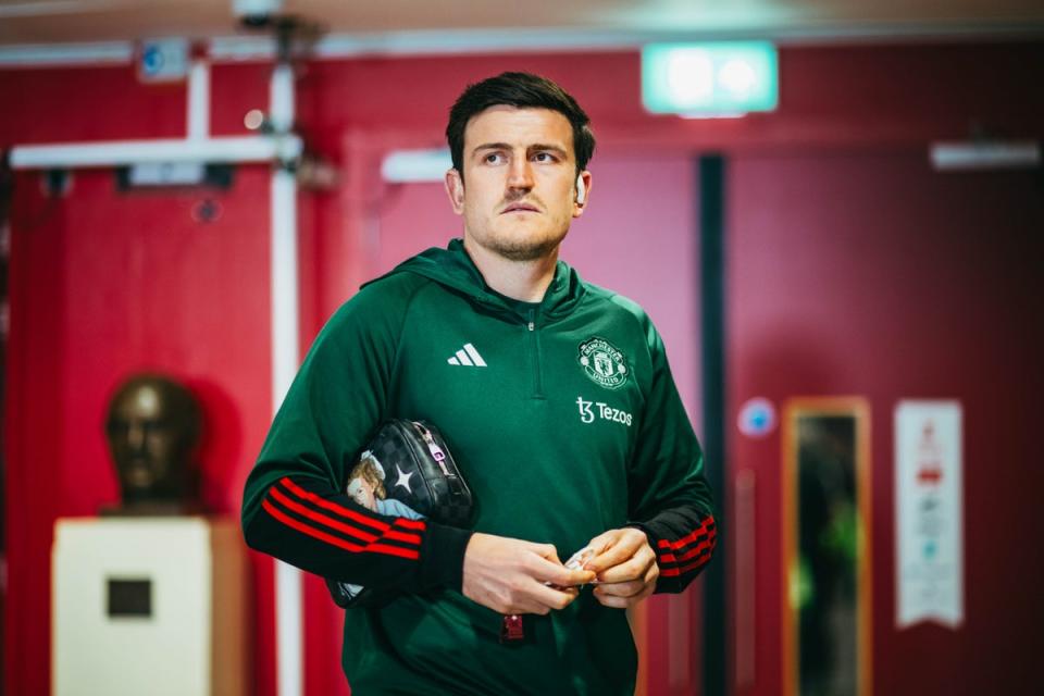 Harry Maguire could miss the rest of Man United's season (Manchester United via Getty Imag)