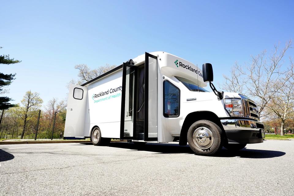 Rockland County's new mobile vaccination unit on display at the Yeager Health Complex in Pomona. Thursday, April 25, 2024.