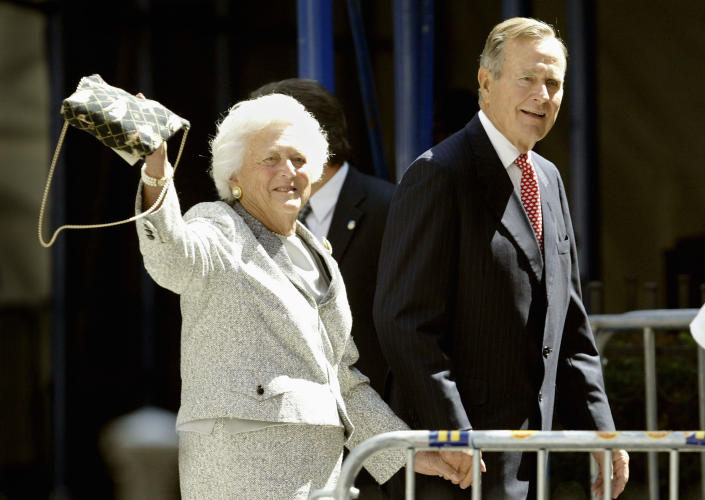 President Bush Visits Manhattan Church