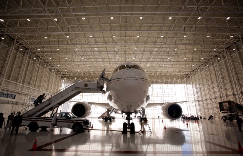 FILE PHOTO: Mexican Air Force Presidential Boeing 787-8 Dreamliner is pictured at Benito Juarez International Airport in Mexico City