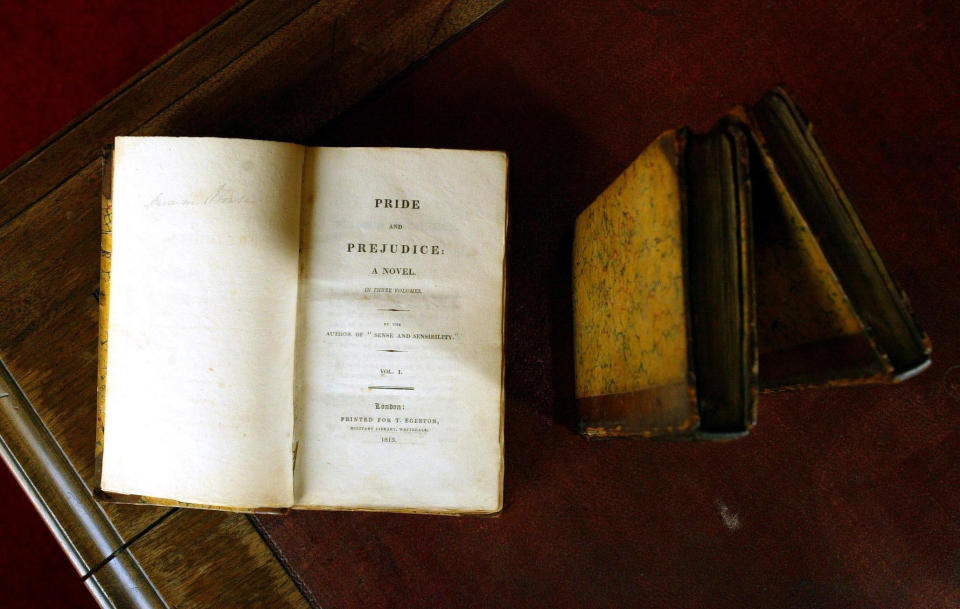 Rare copies of the first edition of Jane Austen's Pride and Prejudice