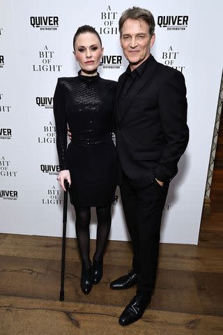 <p>Theo Wargo/Getty</p> Anna Paquin and Stephen Moyer at a screening of 'A Bit Of Light'