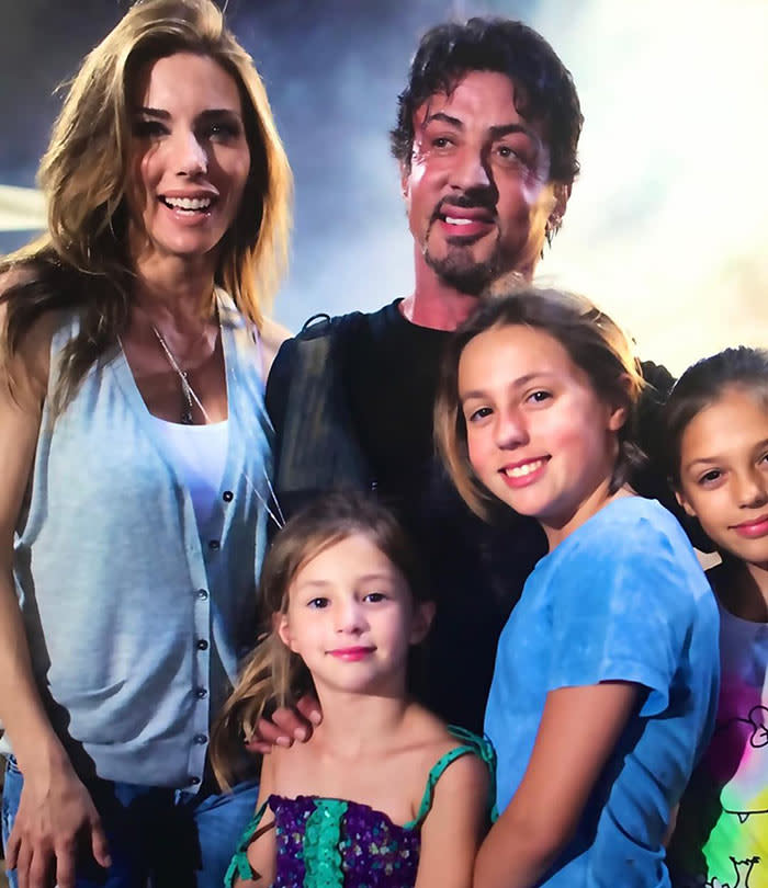 Sylvester Stallone comparte una foto de su familia en pleno proceso de divorcio