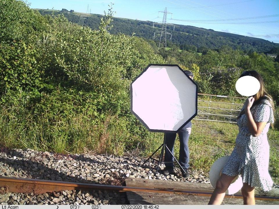 Network Rail previously called out an 'influencer' for their photoshoot on the railways tracks. Source: Network Rail