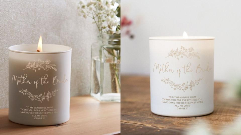 Best Mother of The Bride Gifts: A mother​ of the bride candle