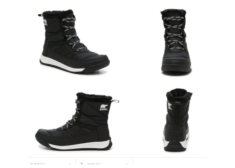 WHITNEY II SHORT LACE SNOW BOOT. (Image via DSW.com)