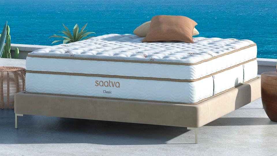 Save $350 on Saatva mattress orders that are $1,000 or more during this impressive sale.