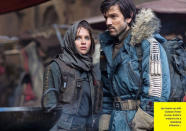 Felicity Jones e Diego Luna fazem dois dos personagens principais.