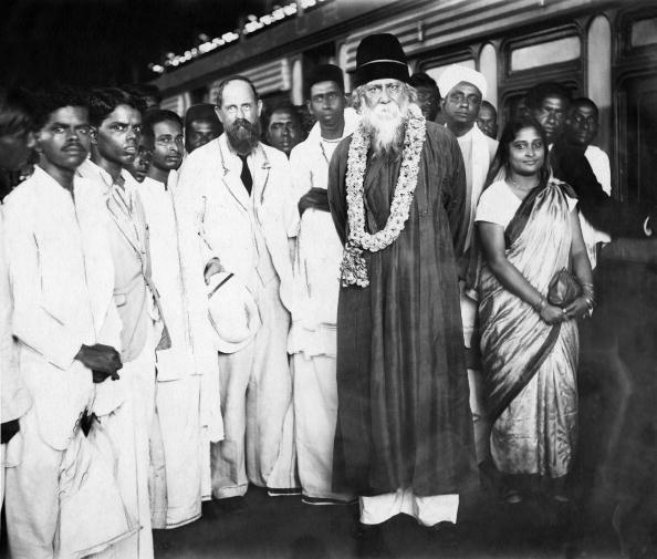 The Poet Rabindranath Tagore Welcomed At Madras In The 1920'S. He Received The Nobel Prize In Literature In 1913.