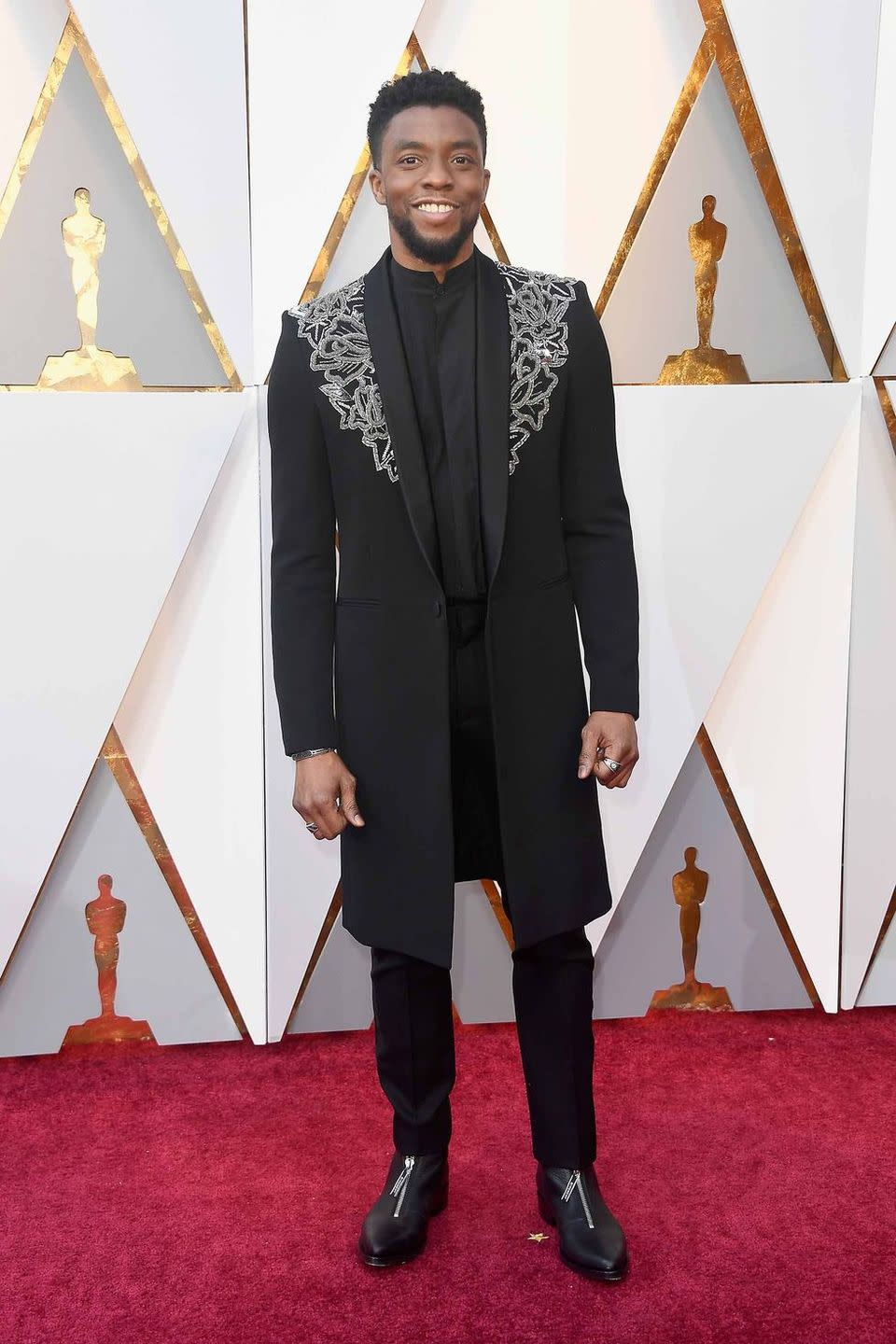 <p>A relative newcomer, Boseman knows exactly how to make the red carpet feel exciting without losing sight of just plain looking great.</p>