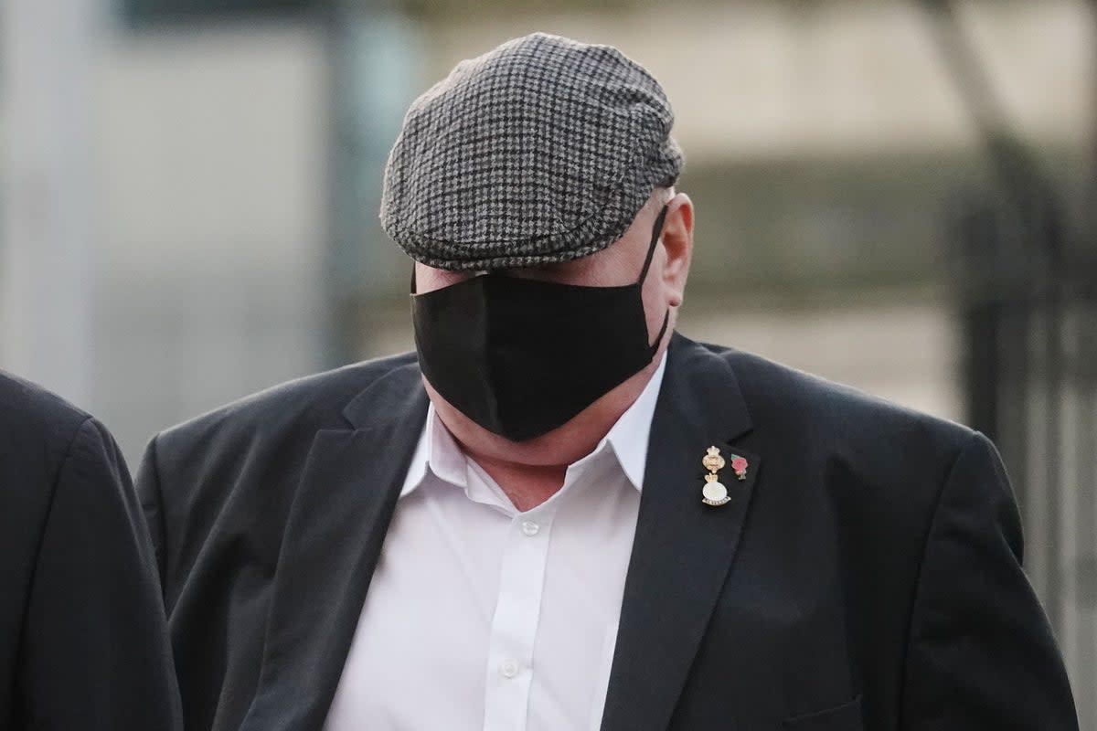 Former Grenadier Guardsman David Holden, arrives at Laganside Courts, Belfast for a previous hearing (Brian Lawless/PA) (PA Wire)