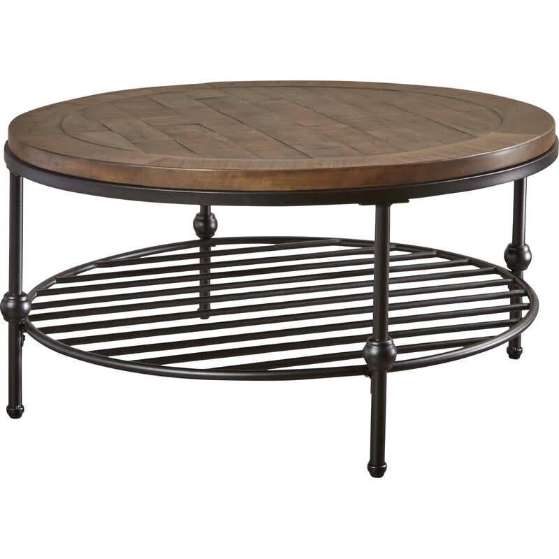 This round coffee table is both sturdy and friendly. (Photo: Wayfair)