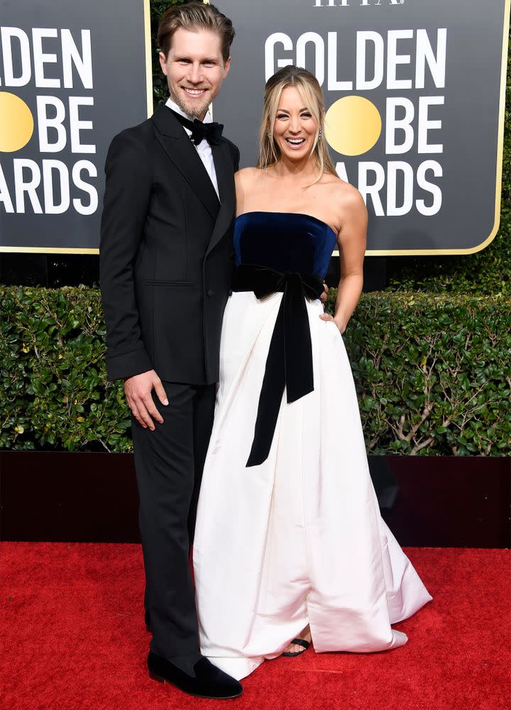 Karl Cook and Kaley Cuoco | Frazer Harrison/Getty