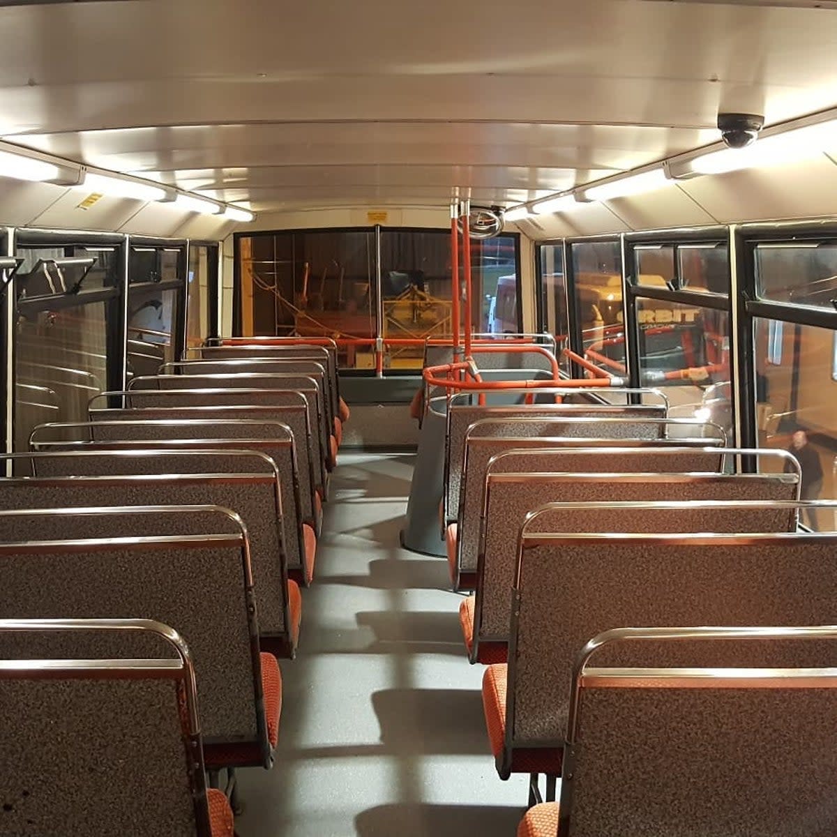 Inside the bus before the renovation started (Lamorna Hollingsworth/@we_bought_a_double_decker)