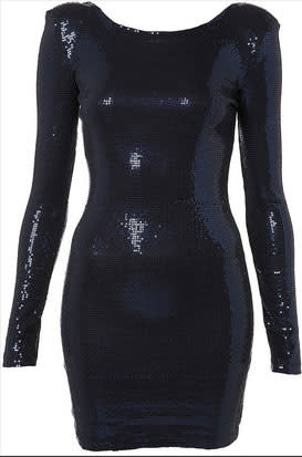 Sequined Shoulder Pad Tunic - $90.00