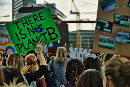 <span class="caption">Striking for the climate.</span> <span class="attribution"><a class="link " href="https://www.shutterstock.com/image-photo/frankfurt-main-germany-march-22-2019-1347369071?src=ILrV9XEbH-Zue1Ui6ndglQ-1-40" rel="nofollow noopener" target="_blank" data-ylk="slk:Paapaya/Shutterstock;elm:context_link;itc:0;sec:content-canvas">Paapaya/Shutterstock</a></span>