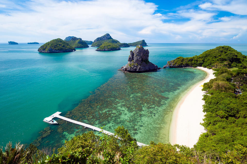 A viewpoint in Ang Thong National Park, Thailand.