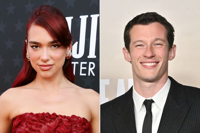 <p>Kevin Mazur/Getty Images; Axelle/Bauer-Griffin/FilmMagic</p> Dua Lipa and Callum Turner.