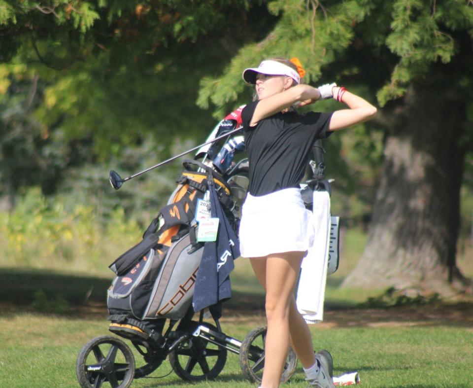 One of many accomplishments during Katie Maybank's Cheboygan golf career was when she broke the school record by shooting a 74 in her junior season.