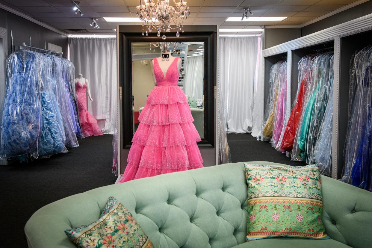 An Affair to Remember sells a wide variety of prom, pageant, and formal wear at 5407 Ramsey St.