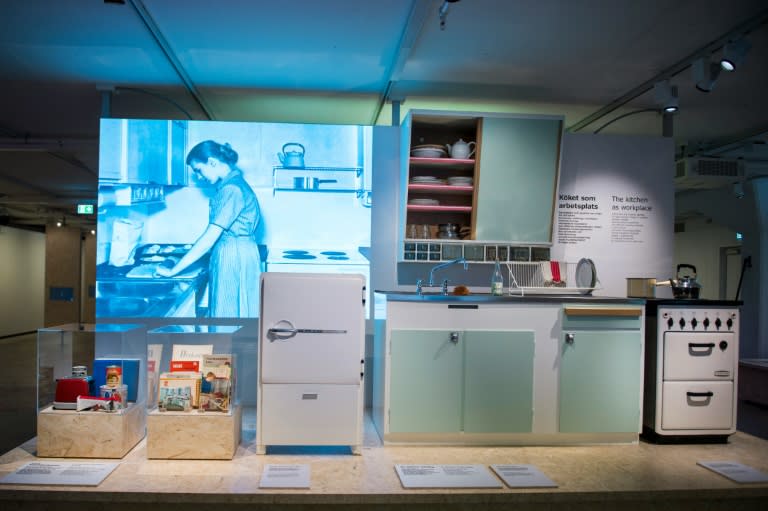 A kitchen interior is pictured at the Ikea Museum in Almhult, Sweden, on June 14, 2016