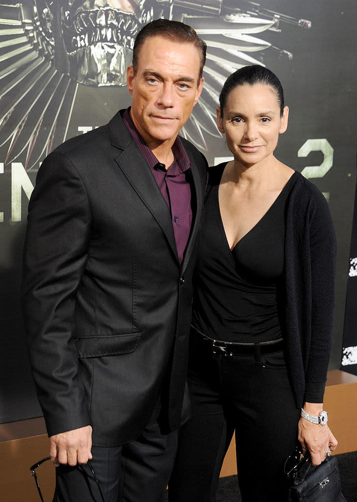 Jean-Claude Van Damme and Gladys Portugues