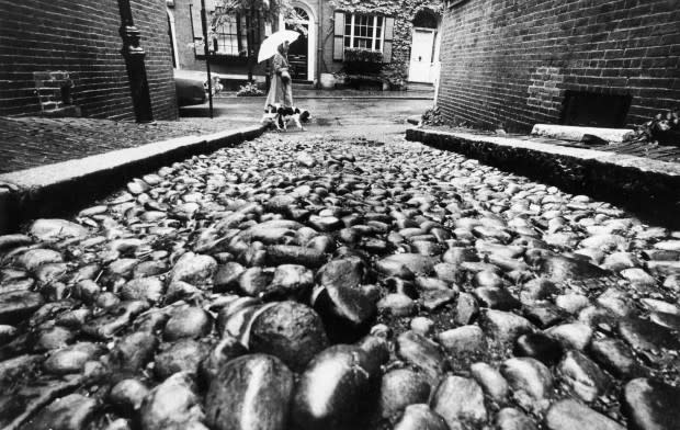 The photogenic cobblestones of Acorn Street.<p>Getty Images</p>