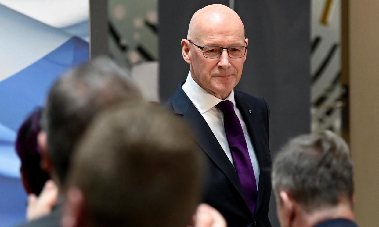 <span>Swinney said in his leadership election speech that 12 months after moving to the backbenches he was ‘rested and ready’.</span><span>Photograph: Lesley Martin/Reuters</span>