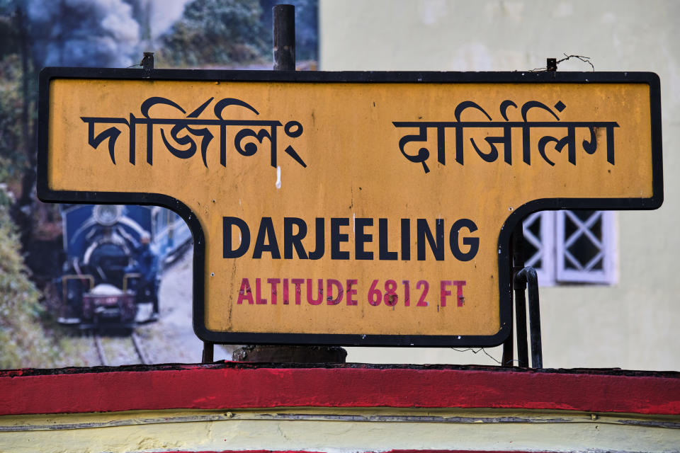 India, West Bengal, Darjeeling, train station for the toy train from Darjeeling Himalayan Railway, Unesco world Heritage