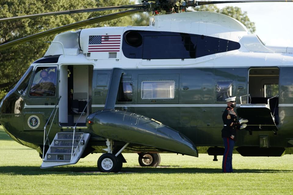 A pilot of Marine One