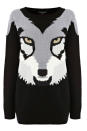 <b>Snow style: </b>Go for a funky animal print with Warehouse's fierce knit, £25 <a href=" http://www.warehouse.co.uk/wolf-jumper/jumpers-&-cardigans/warehouse/fcp-product/6380017177" rel="nofollow noopener" target="_blank" data-ylk="slk:warehouse.co.uk;elm:context_link;itc:0;sec:content-canvas" class="link ">warehouse.co.uk</a>/6380017177">warehouse.co.ukt