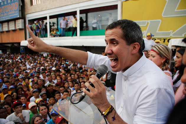 Juan Guaid&#xf3;, durante un acto en Carora, Venezuela, en mayo de 2019.&#xa0; (Photo: Leonardo Fernandez via AP)
