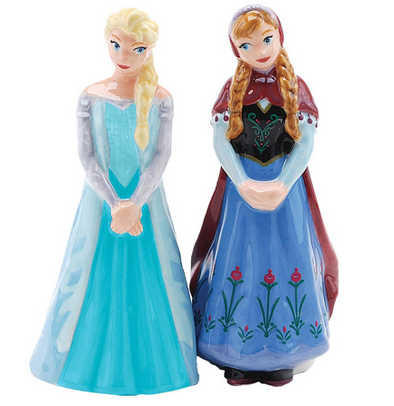 Disney “Frozen” Elsa and Anna Ceramic Salt & Pepper Shaker Set