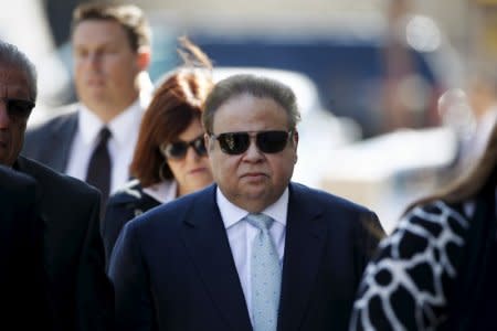 FILE PHOTO - Florida ophthalmologist Salomon Melgen arrives to the Federal court in Newark, New Jersey April 2, 2015. REUTERS/Eduardo Munoz